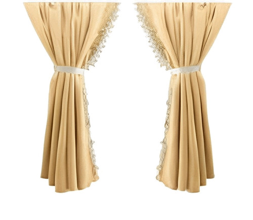 Pieces side curtains beige - 2,