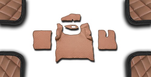 Brown eco leather layers - brown, 3