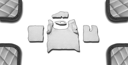 White eco leather layer - white,